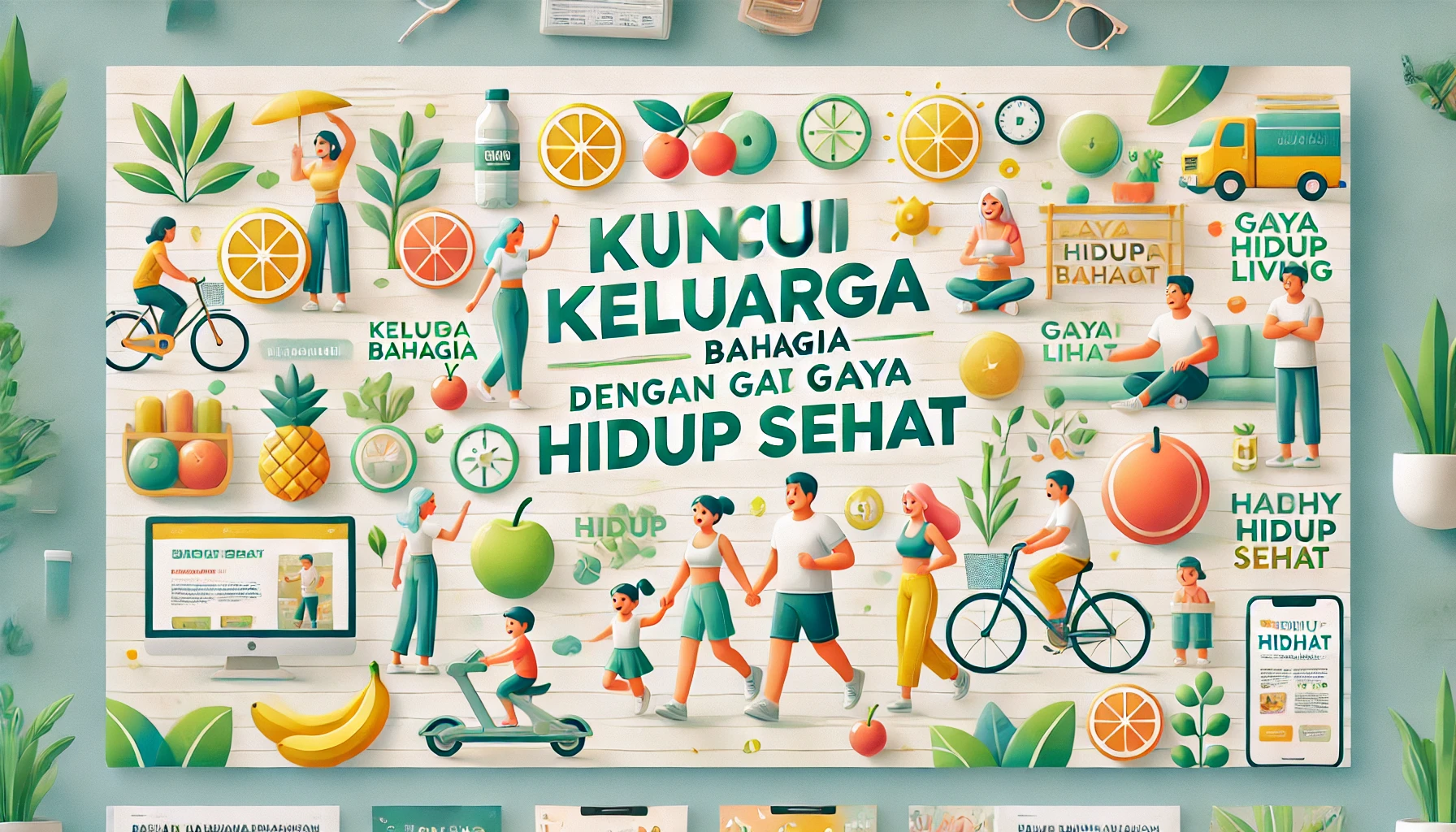Kunci Keluarga Bahagia dengan Gaya Hidup Sehat
