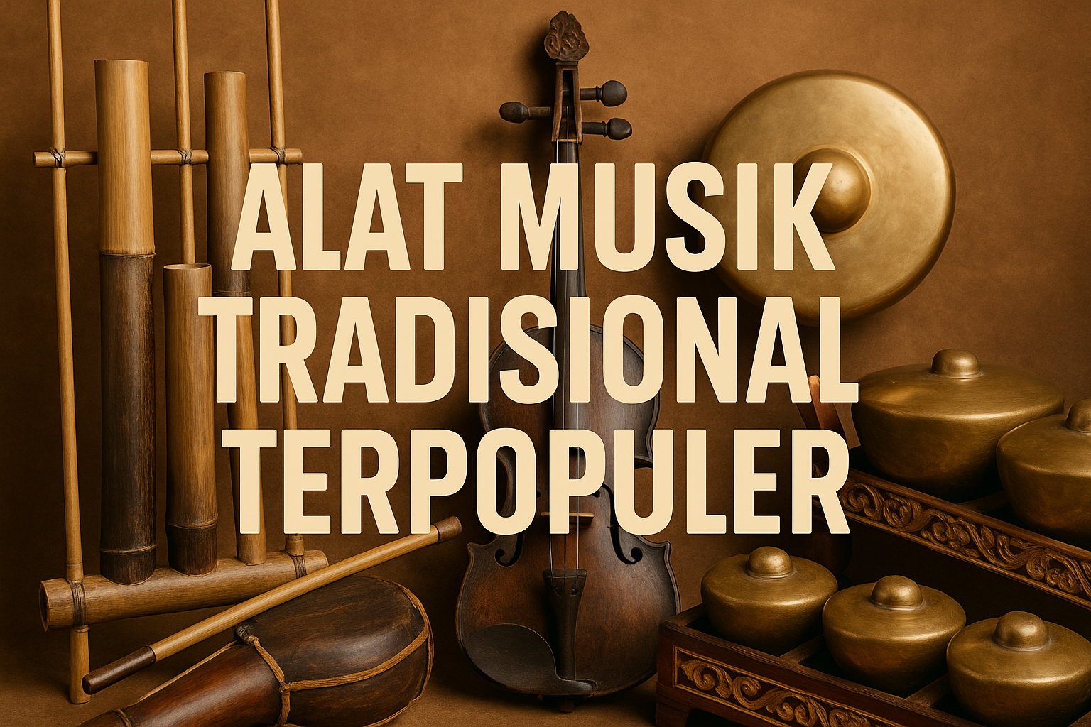 Alat Musik Tradisional Terpopuler