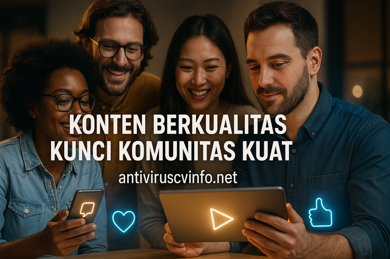 Konten Berkualitas Kunci Komunitas Kuat