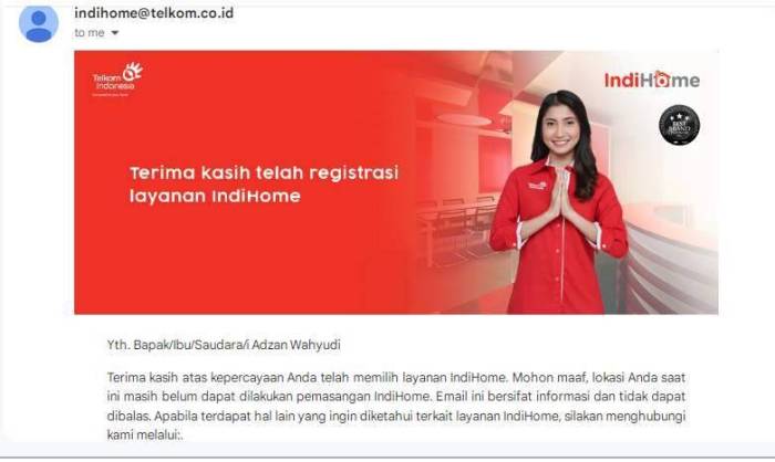 Pengalaman kerja di IndiHome