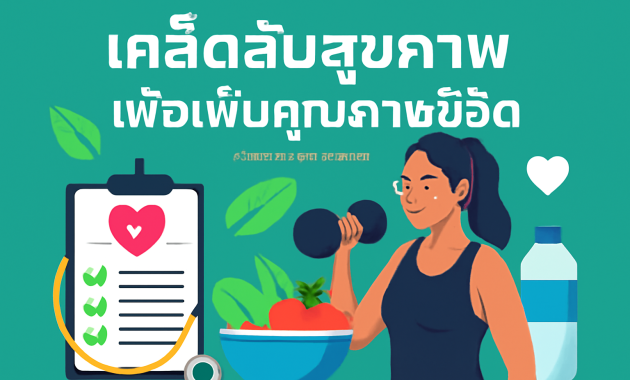 เคล็ดลับสุขภาพเพื่อเพิ่มคุณภาพชีวิต