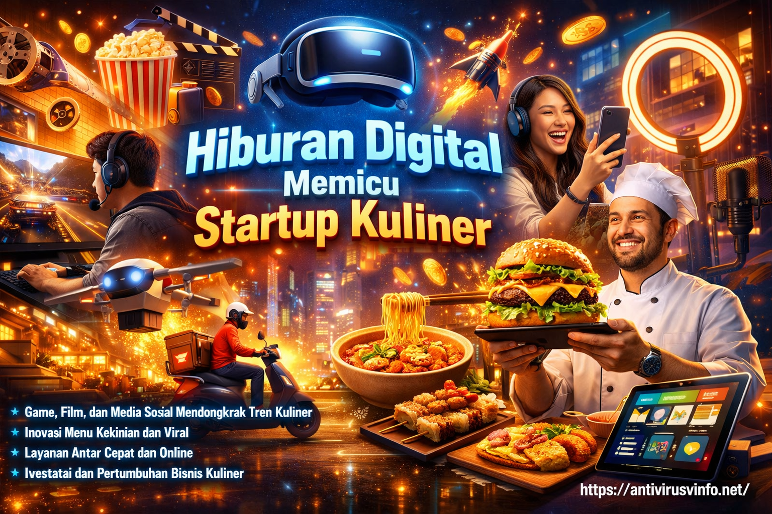 Hiburan Digital Memicu Startup Kuliner