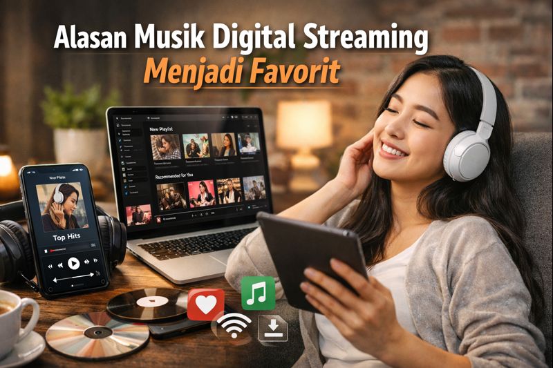 Musik Digital Streaming Favorit 1 Alasan Musik Digital Streaming Menjadi Favorit